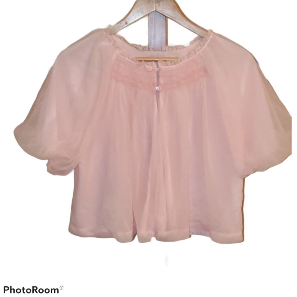 Vintage Baby Pink Short Sleeved Cover